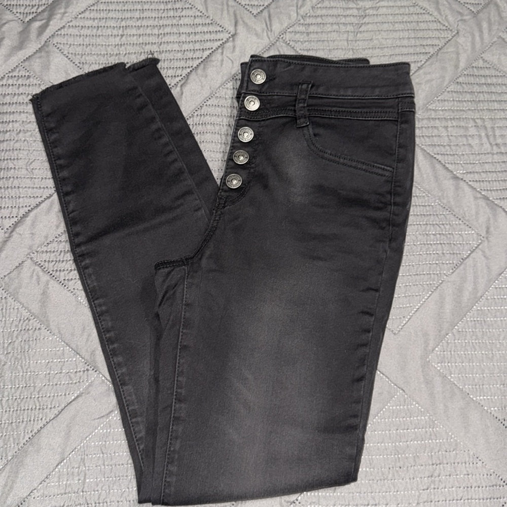 Rewash Women Juniors Skinny Jeans Color Black Size 5/27 Good Condition